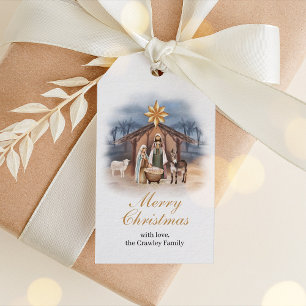 Etiqueta Para Presente Etiqueta de presente de Natal Natividade