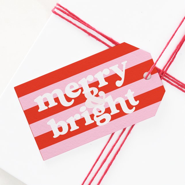 Etiqueta Para Presente Etiqueta de presente de Natal retrógrada e feliz (Criador carregado)