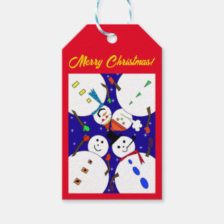 Etiqueta Para Presente Etiqueta de Presente de Natal Snowman