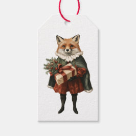 ETIQUETA PARA PRESENTE ETIQUETA DE PRESENTE DE NATAL VINTAGE FOX
