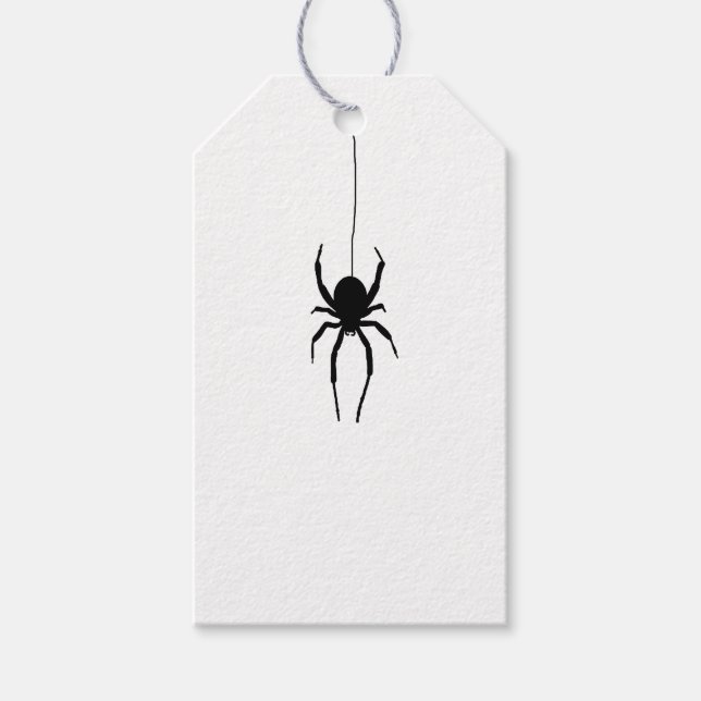 Etiqueta Para Presente Etiqueta de Presente de Spider Halloween Spooky (Frente)