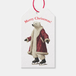 ETIQUETA PARA PRESENTE ETIQUETA DE PRESENTE DE URSO POLAR DE NATAL
