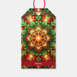 Etiqueta Para Presente Etiqueta de Presente Decorativa Verde Vermelha par