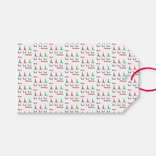 Etiqueta Para Presente Etiqueta de Presente dos Gnomos de Natal (Frente (horizontal))