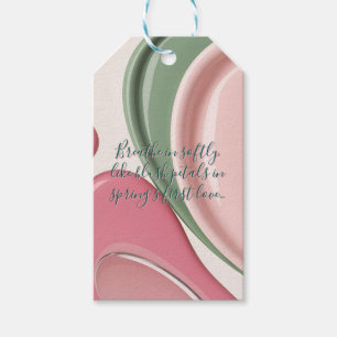 Etiqueta Para Presente Etiqueta de presente em gráfico abstrato elegante