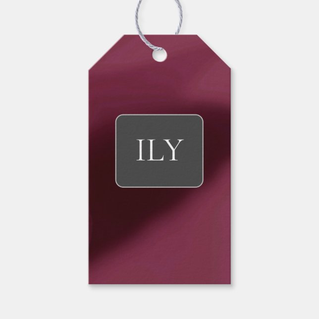 Etiqueta Para Presente Etiqueta de Presente "Eu Amo Você" (Frente)