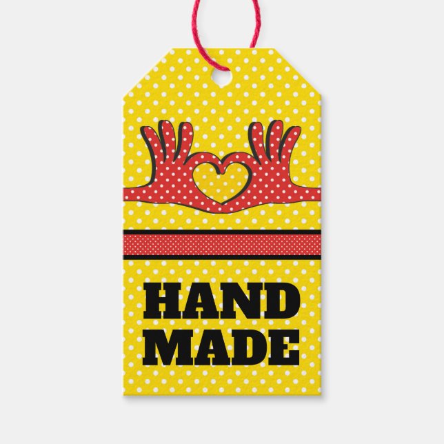 Etiqueta Para Presente Etiqueta de presente feita à mão (Frente)