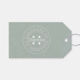 Etiqueta Para Presente Etiqueta de presente feita à mão por botão de cost