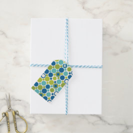 Etiqueta Para Presente Etiqueta de Presente MCM da Bolha de limão e Aqua