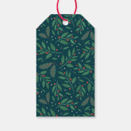 Etiqueta Para Presente Etiqueta de Presente Mistletoe Holly Charm