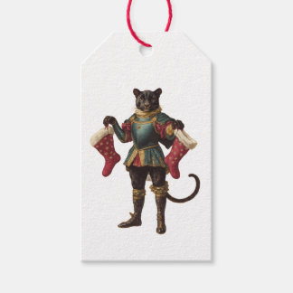 ETIQUETA PARA PRESENTE ETIQUETA DE PRESENTE PANTERA DE NATAL RETRÔ COM ME