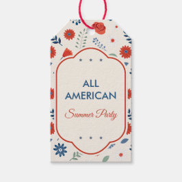 Etiqueta Para Presente Etiqueta de Presente Patriótica Americana Vintage