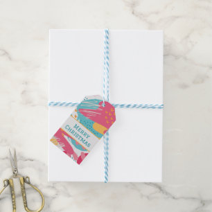 Etiqueta Para Presente Etiqueta de Presente Personalizada Abstrata Colori