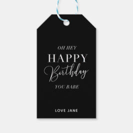 Etiqueta Para Presente Etiqueta de presente personalizada "Feliz Aniversá