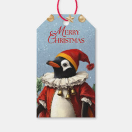 ETIQUETA PARA PRESENTE ETIQUETA DE PRESENTE PINGUIM ANTIGO FELIZ NATAL