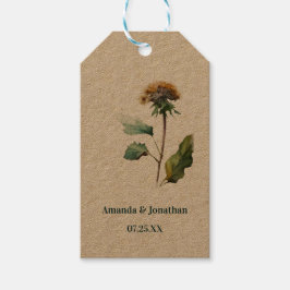 Etiqueta Para Presente Etiqueta de Presente Simples Dandelion Floral