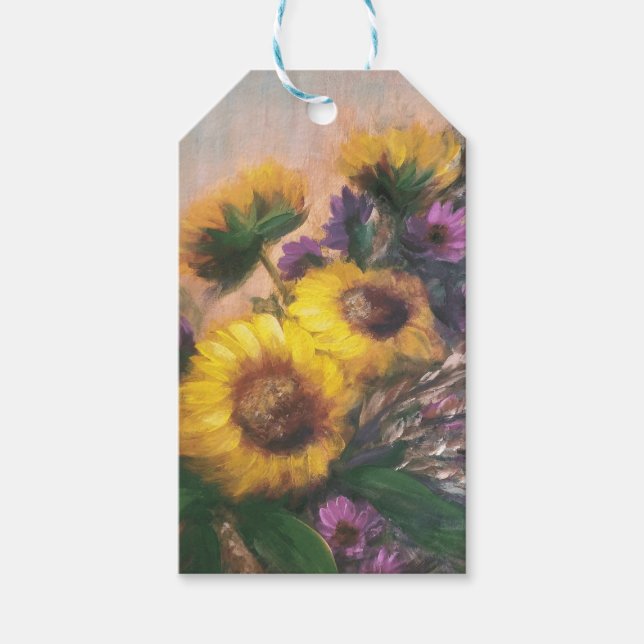 Etiqueta Para Presente Etiqueta de presente Sunflower Breeze (Frente)