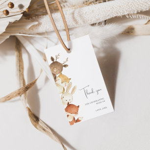 Etiqueta Para Presente Etiqueta de Presente Tema Floresta de Animais da F