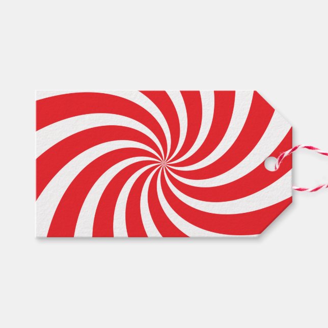 Etiqueta Para Presente Etiqueta de Presente Vermelho de Pimenta de Natal (Frente (horizontal))