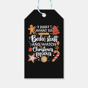 Etiqueta Para Presente Eu Só Quero Assar Coisas E Ver Filmes Xmas