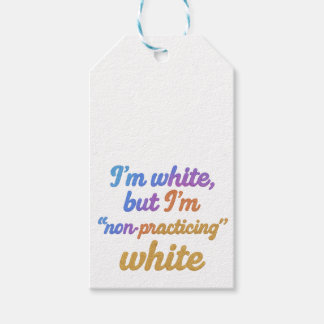 Etiqueta Para Presente Eu sou branco, mas não sou branco praticante
