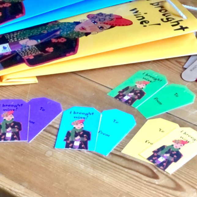 Etiqueta Para Presente Eu Trouxe Vinho! (Criador carregado)