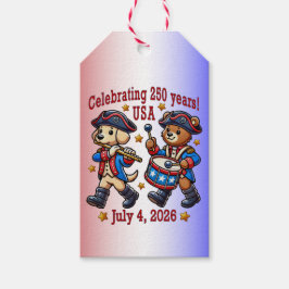 Etiqueta Para Presente EUA 250º Aniversário de Souvenir - Patriótico