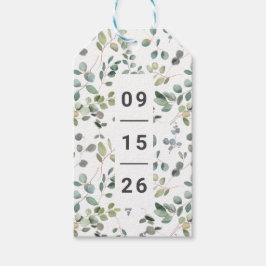 Etiqueta Para Presente Eucalipto Minimalista Contemporâneo