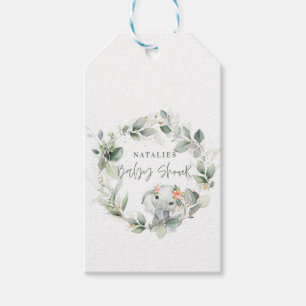 Etiqueta Para Presente eucalipto sage, chá de fraldas de elefante giro ve