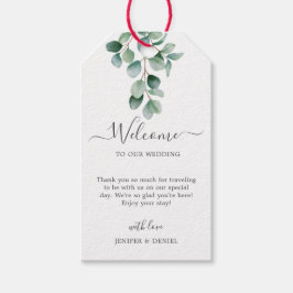 Etiqueta Para Presente Eucalyptus Botanical Greenery Casamento