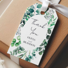 Etiqueta Para Presente Eucalyptus Botanical Greenery Leaves Wedding