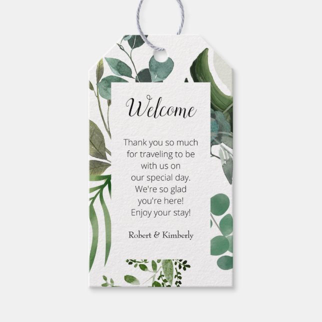 Etiqueta Para Presente Eucalyptus Botânico LIFY Deixa Casamento (Frente)