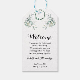 Etiqueta Para Presente Eucalyptus Wedding Favor de Boas-Vindas
