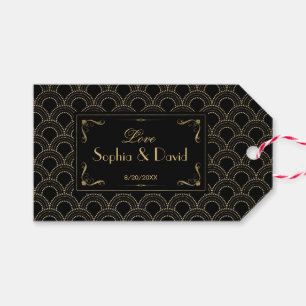 Etiqueta Para Presente Excelente Gatsby Vintage 1920 Art Casamento Deco