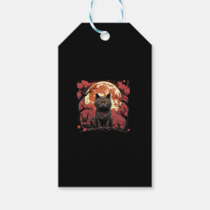 Etiqueta Para Presente Excelente Wave Halloween_ Black Cat, Pumpkins, Sak
