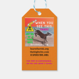 Etiqueta Para Presente Executar placa personalizável