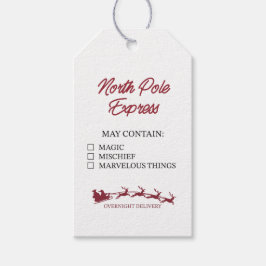 Etiqueta Para Presente Expresso do Polo Norte