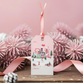 Etiqueta Para Presente Fa La La Oficina de Brinquedos do Elfo de Natal Ro