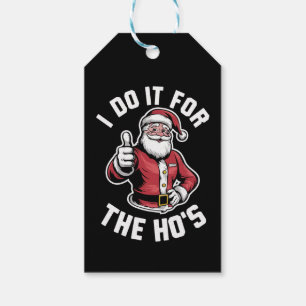 Etiqueta Para Presente Faço isso para o Natal do Hos Papai Noel.