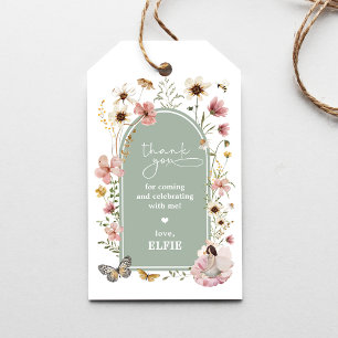 Etiqueta Para Presente Fada De Flor Selvagem Sage Jardim Verde Favor De A