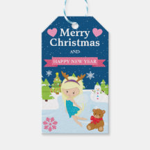 Fada de Natal Ruiva Festiva de Inverno