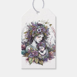 Etiqueta Para Presente Fada-mãe e criança