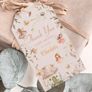 Etiqueta Para Presente Fada Mushroom Cottage Boho Watercolor Aniversário