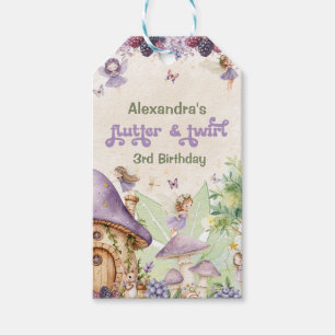 Etiqueta Para Presente Fada Purple Berry Flutter & Twirl 3º Aniversário