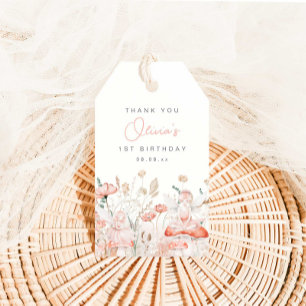 Etiqueta Para Presente Fadas e flores silvestres Aniversário