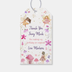Etiqueta Para Presente Fairy Garden Floral Birthday