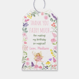 Etiqueta Para Presente Fairy Garden Wildflower Birday