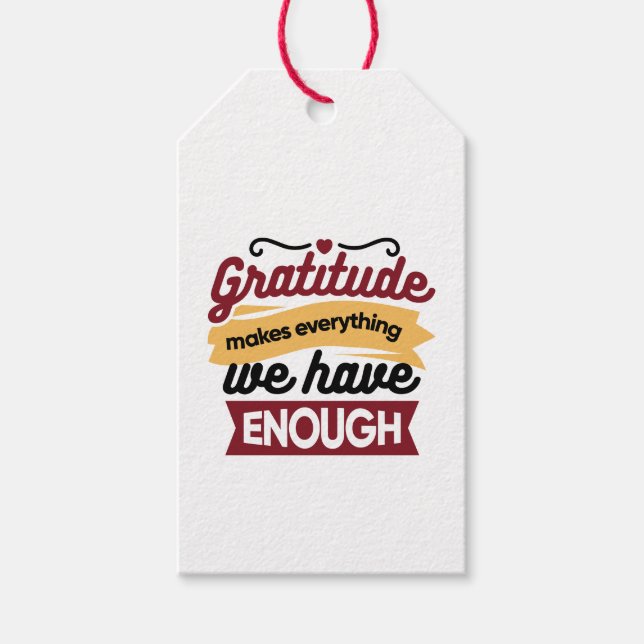 Etiqueta Para Presente Faith and Gratitude Artwork – Uplifting Christian  (Frente)