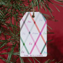 Falala de e para o Natal de padrão verificado