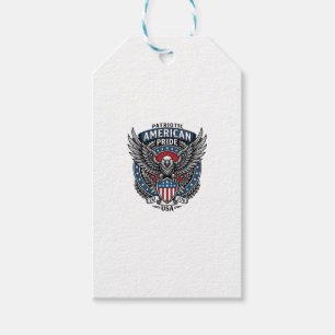 Etiqueta Para Presente Falcão de Batalha Patriota Águia Patriota & Falcão
